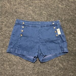 Old Navy Blue Sailor-Style Jean Shorts